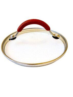 KitchenAid Brand Glass Pot LID ONLY Red Handle Replacement 6 1/8" round